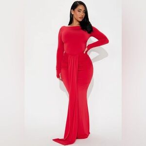 Eloise Boat Neck Maxi Dress